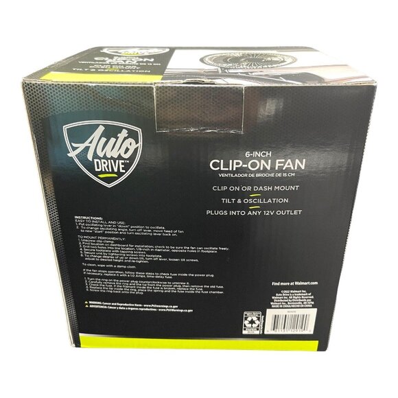 ✅Auto‎ Drive 6" 12 Volt Oscillating Clip-On or Dash Mount Car Truck DC Fan✅ - Picture 4 of 10